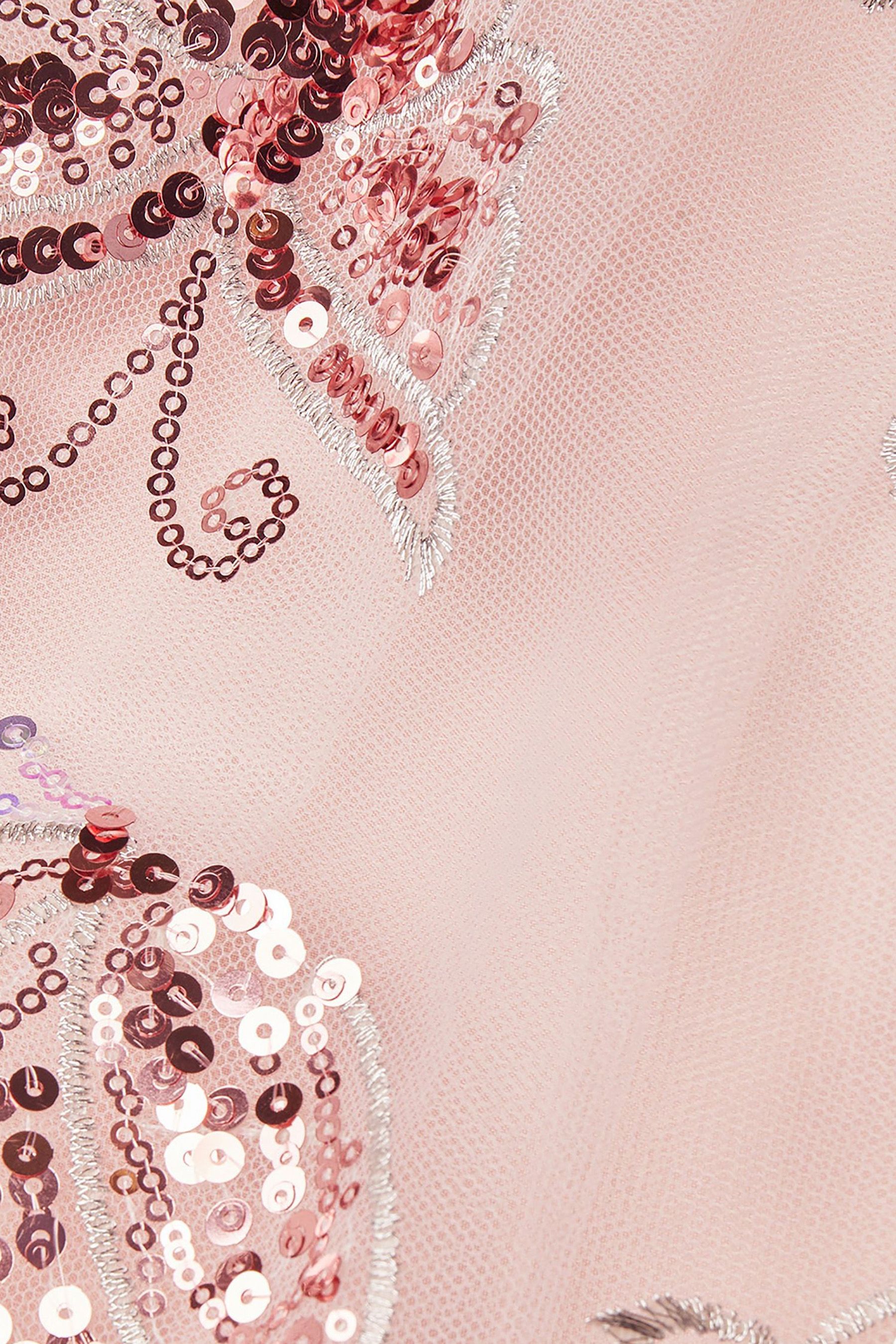 Buy Monsoon Pink Amelia Butterfly Sequin Dress from Next Luxembourg