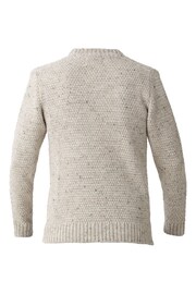 Celtic & Co. Blue Cable Crew Neck Jumper - Image 3 of 3