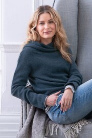 Celtic & Co Blue Collared Slouch Jumper - Image 3 of 3