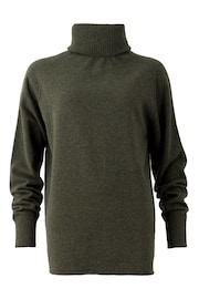 Celtic & Co. Green Geelong Slouch Roll Neck Jumper - Image 2 of 3