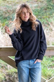 Celtic & Co. Womens Blue Geelong Slouch Roll Neck Jumper - Image 1 of 3