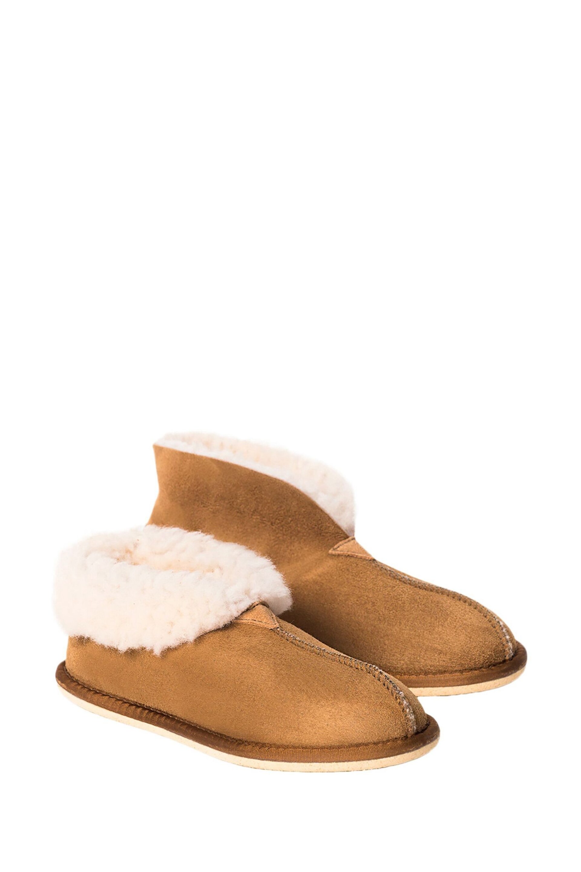 Celtic & Co. Ladies Sheepskin Bootee Slippers - Image 3 of 4