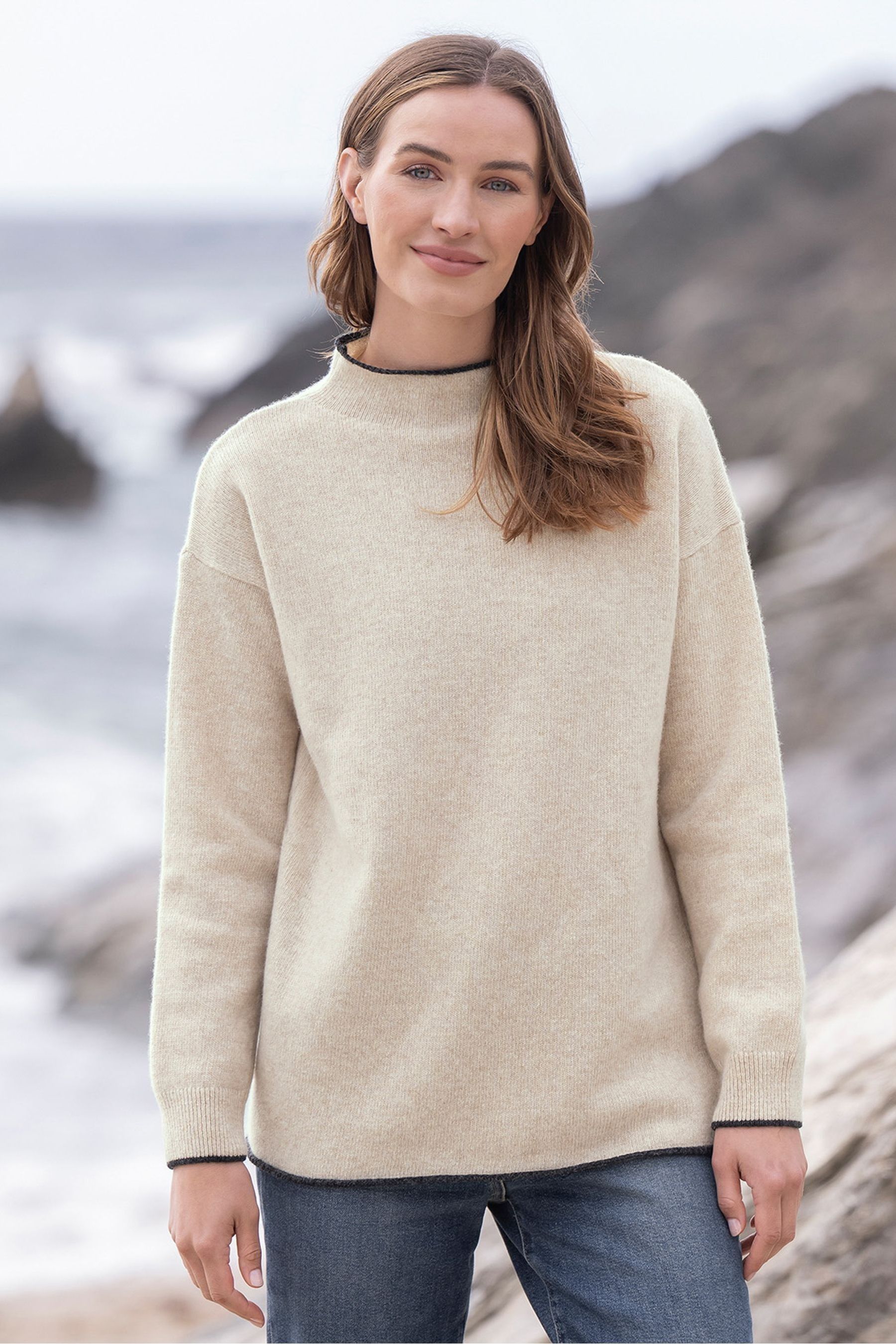 Next funnel neck jumper on sale