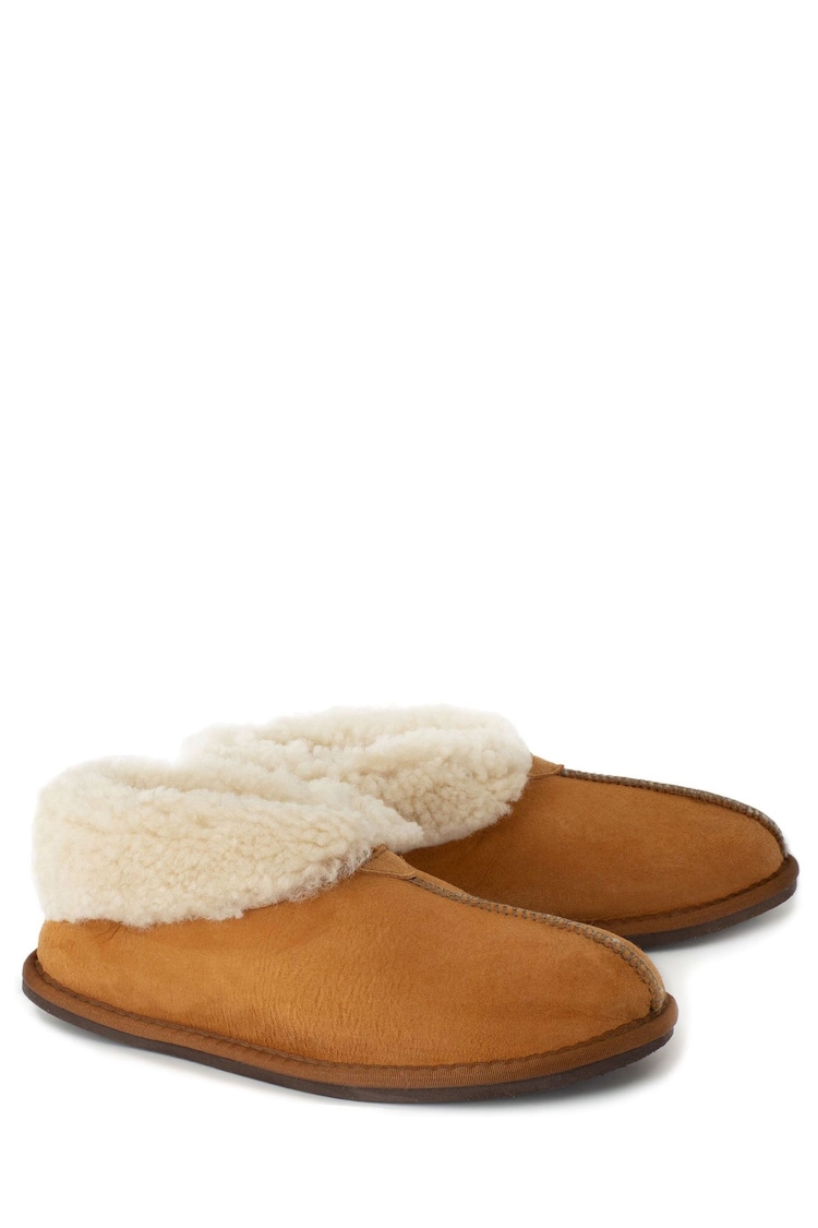 Celtic & Co. Mens Sheepskin Bootee Slippers - Image 4 of 4