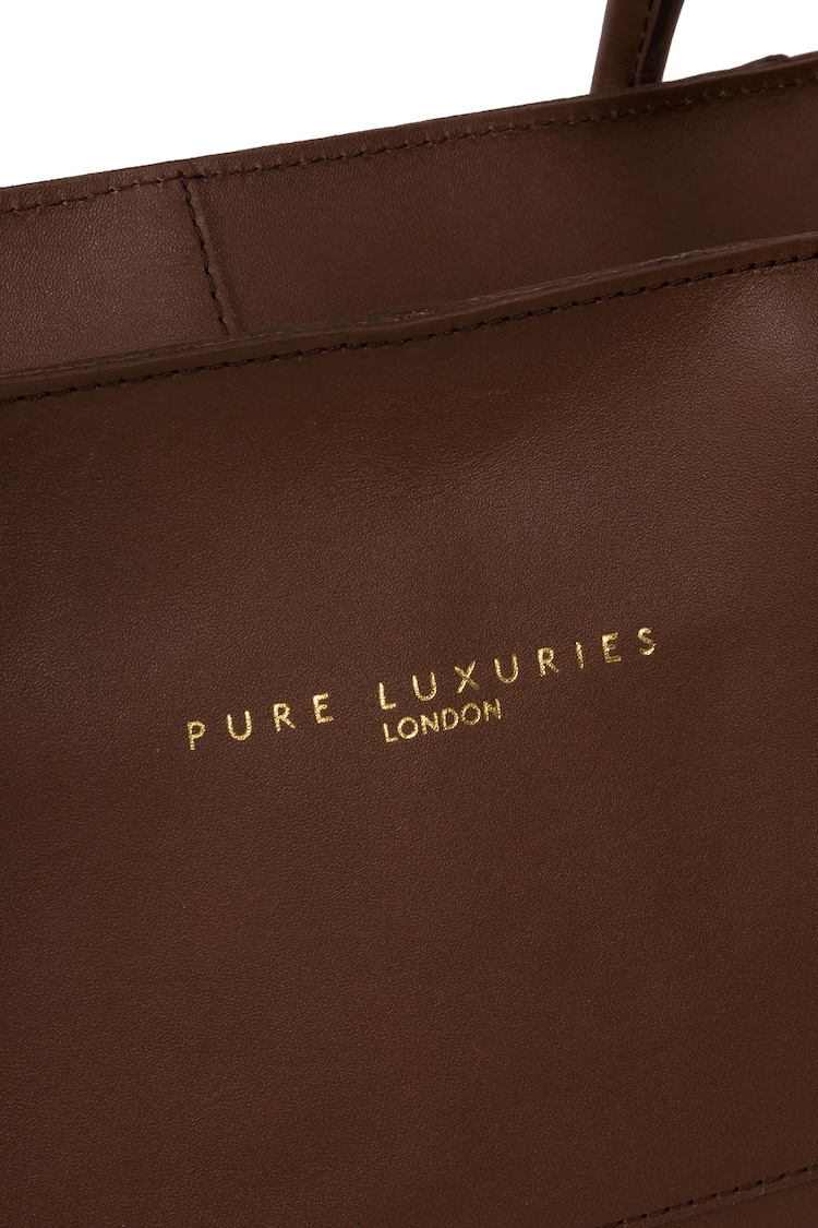 Pure Luxuries London Storrington Vegetable-Tanned Leather Tote Bag - Image 4 of 4