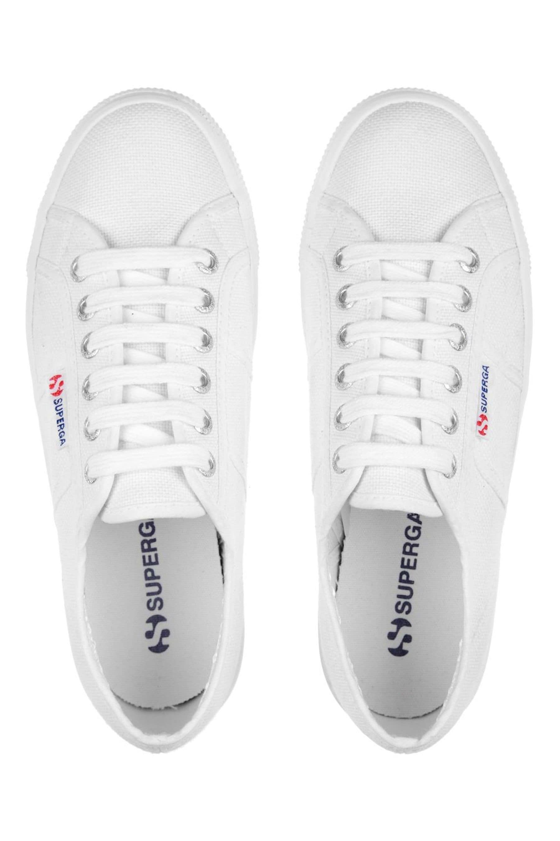 Buy Superga White Canvas 2790 Flatform Trainers from Next Canada