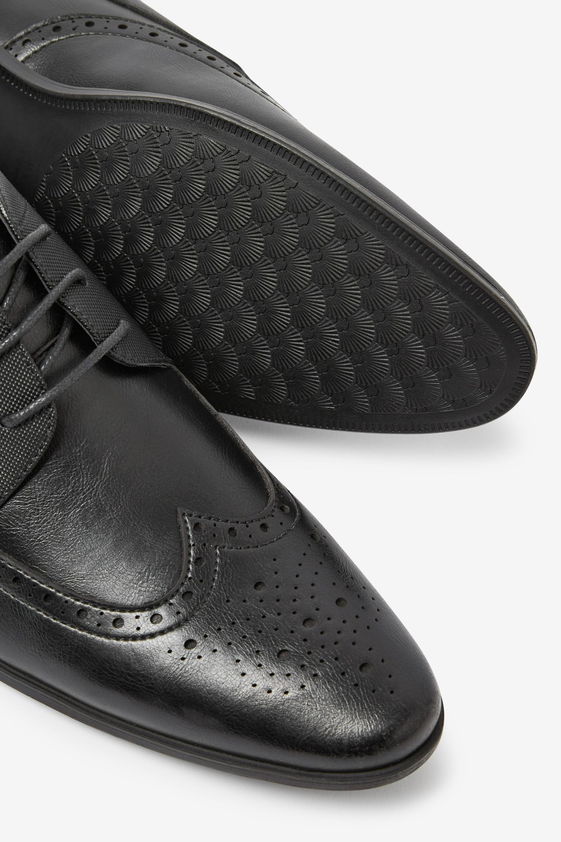 Black Brogue Shoes - Image 5 of 5