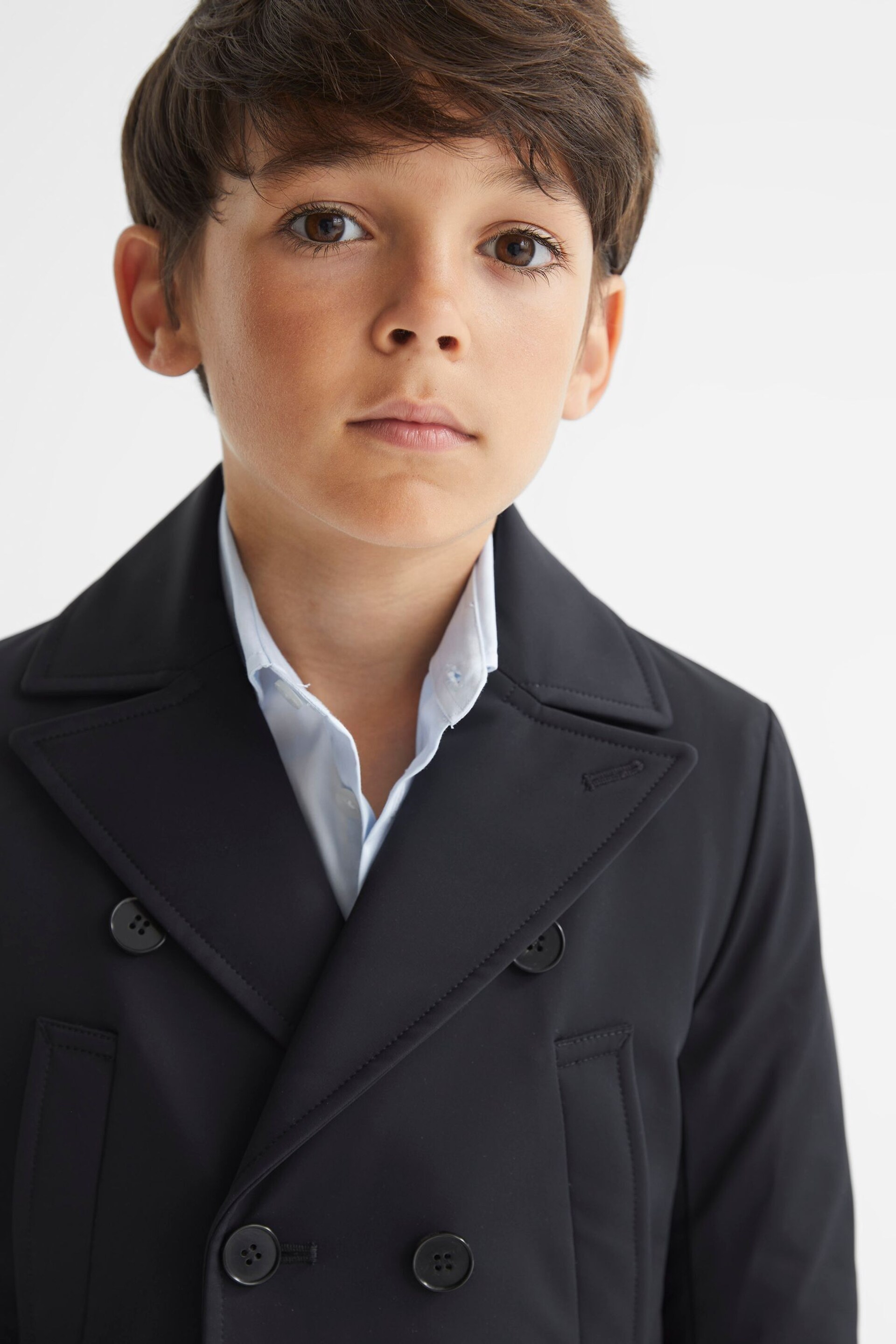 Reiss Navy Brannagh Senior Technical Peacoat - Image 4 of 8