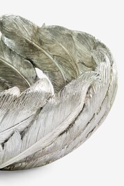 Silver Curved Feather Bowl - Image 3 of 3