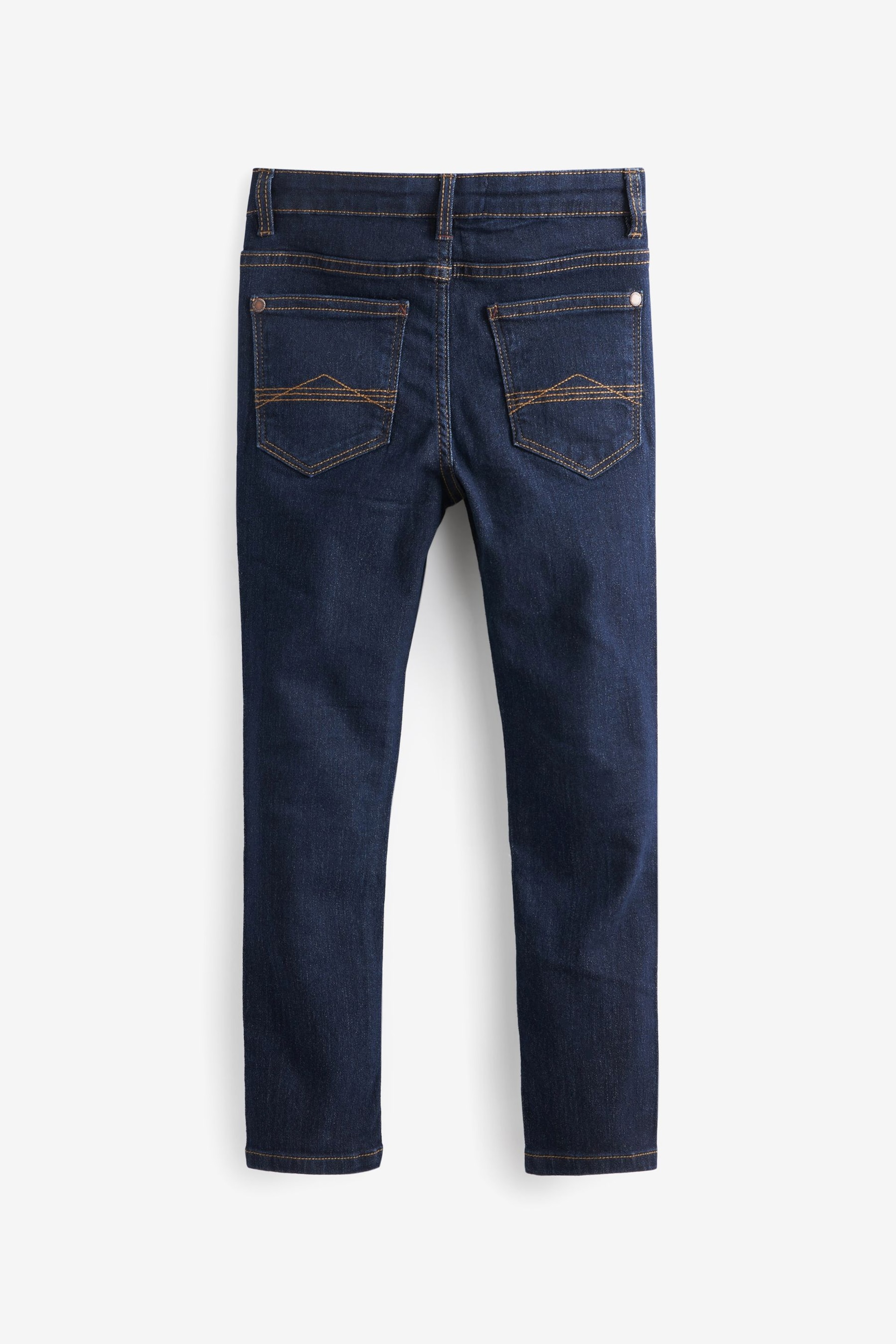 Blue Dark Super Skinny Fit Cotton Rich Stretch Jeans (3-17yrs) - Image 3 of 4