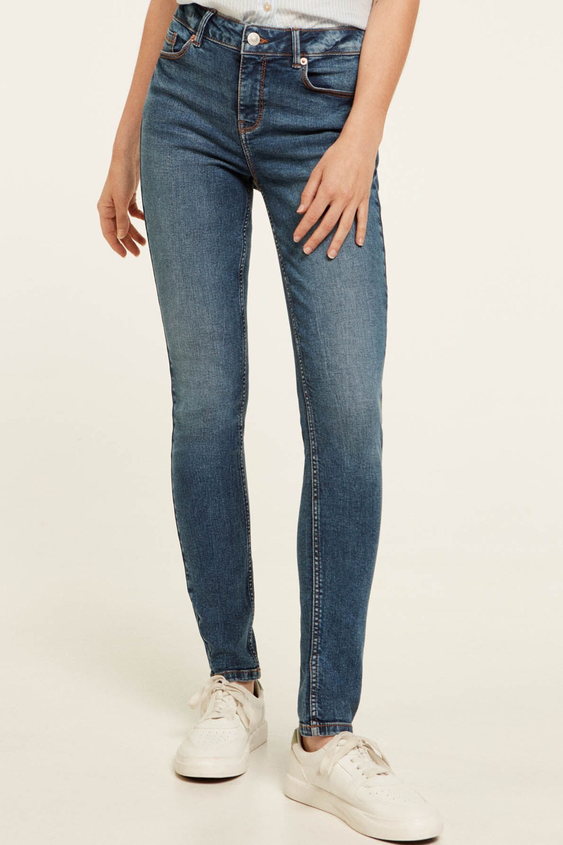 Buy Springfield Slim Blue Sustainable Wash Jeans from Next Luxembourg