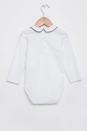 Trotters London Long Sleeve White Milo Piped Body - Image 2 of 3