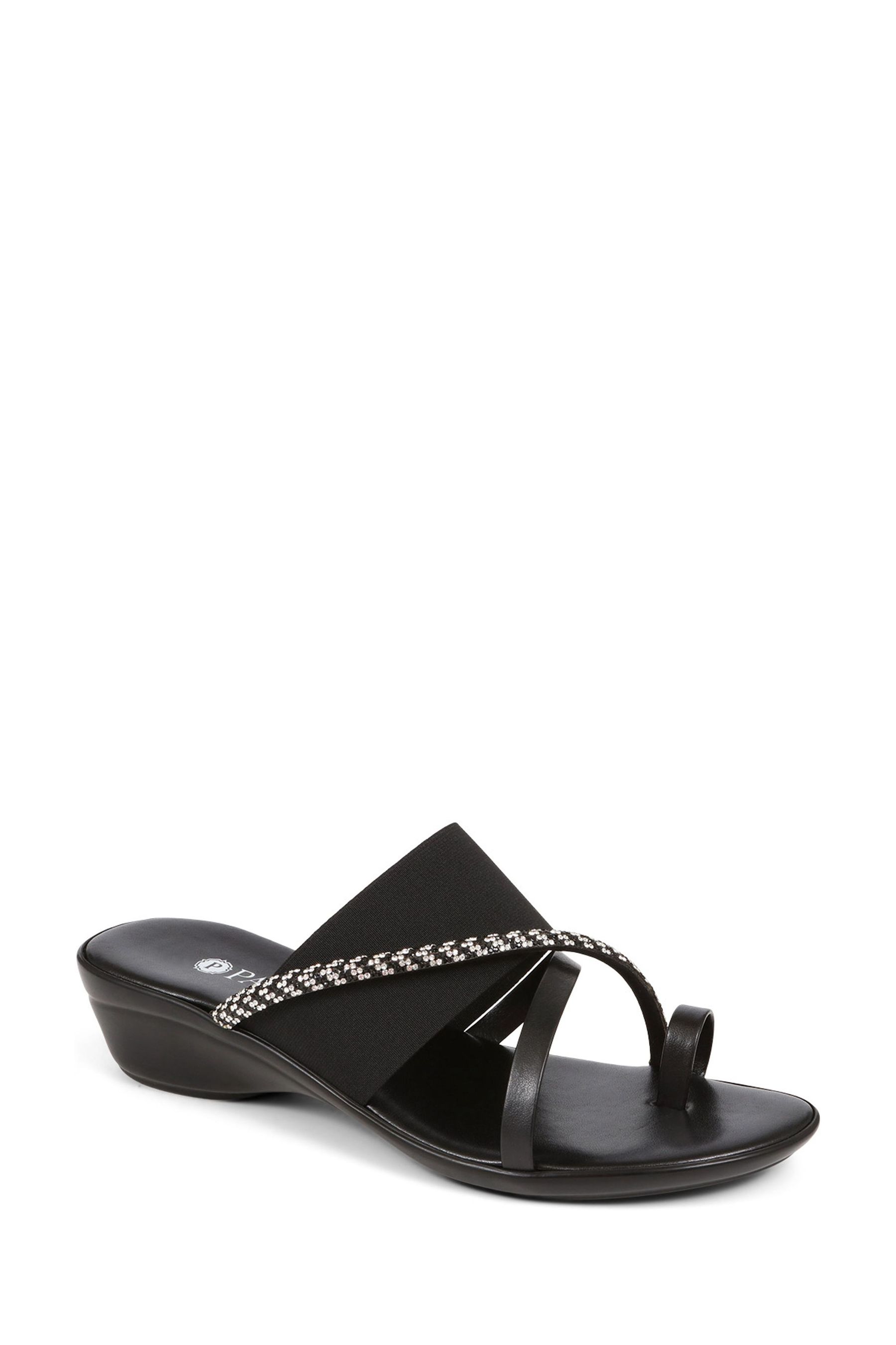 Smart black sandals outlet