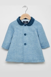 Trotters London Younger Boys Blue Classic Raglan Coat - Image 1 of 3