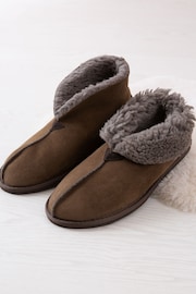 Celtic & Co. Mens Sheepskin Bootee Slippers - Image 1 of 5