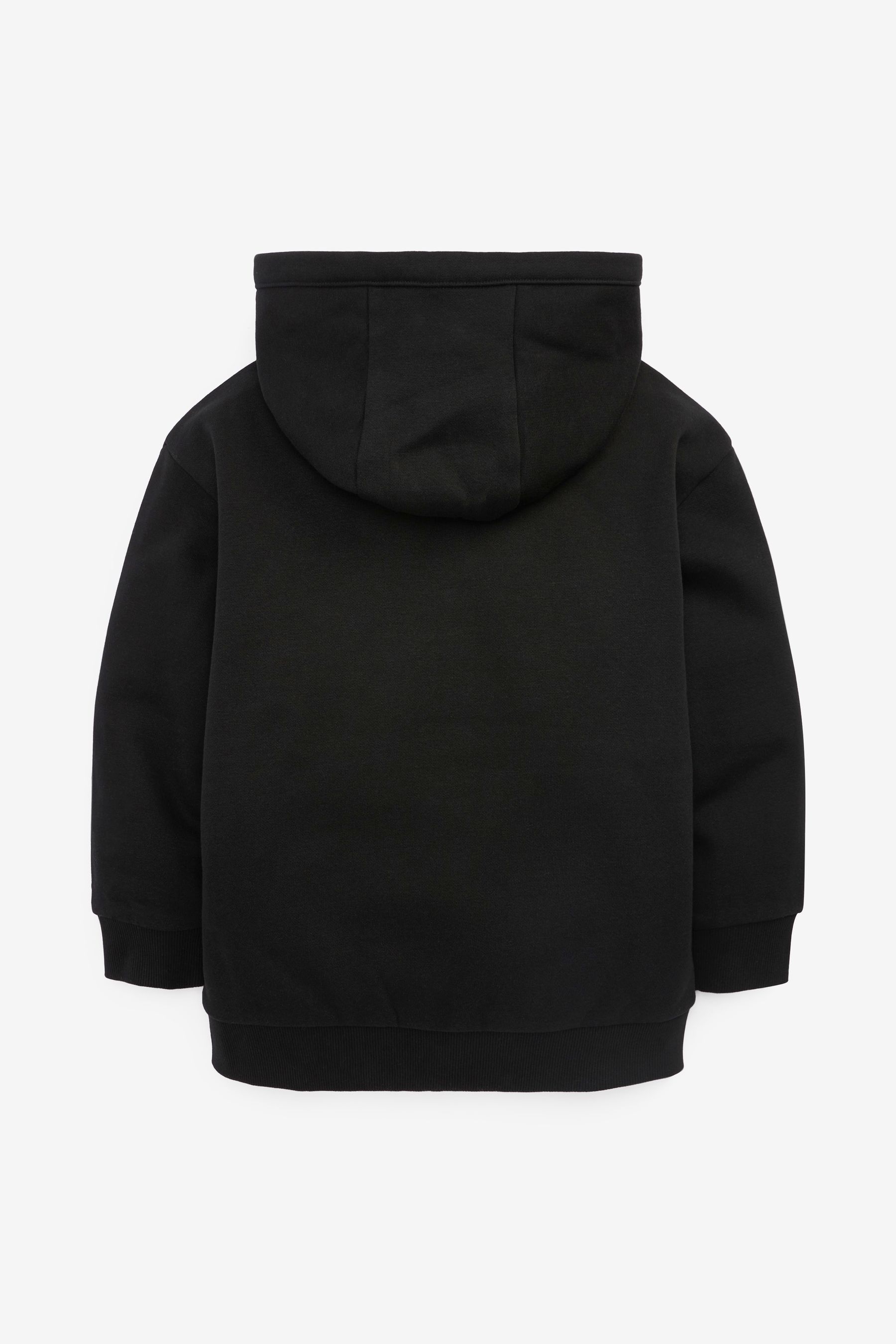 Buy Black Zip Through Hoodie 3 16yrs from Next Luxembourg