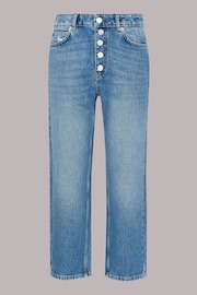 Whistles Authentic Hollie Button Crop Jeans - Image 5 of 5
