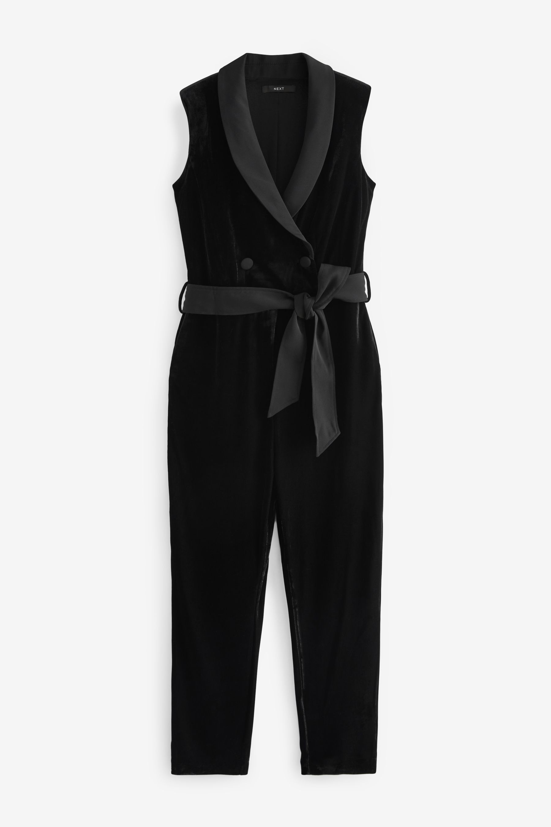 Black and white tuxedo jumpsuit outlet