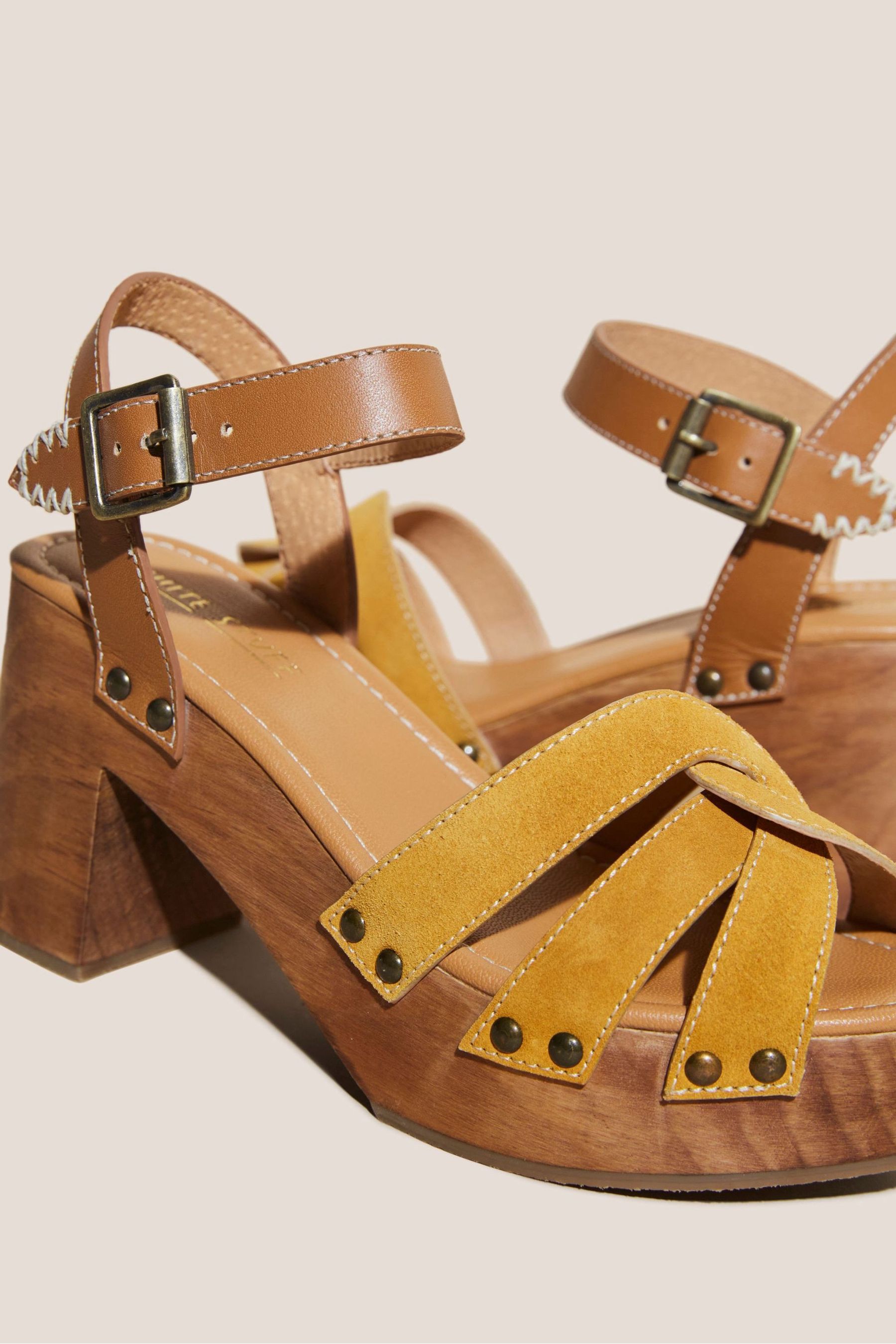 Yellow clog sandals cheap