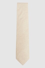 Reiss Oatmeal Saturn Wool-Silk Blend Tie - Image 1 of 4