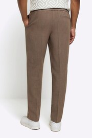 River Island Brown Elastic Ponte Trousers - Image 2 of 5