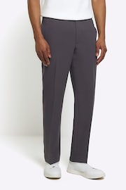 River Island Grey Elastic Ponte Trousers - Image 3 of 6