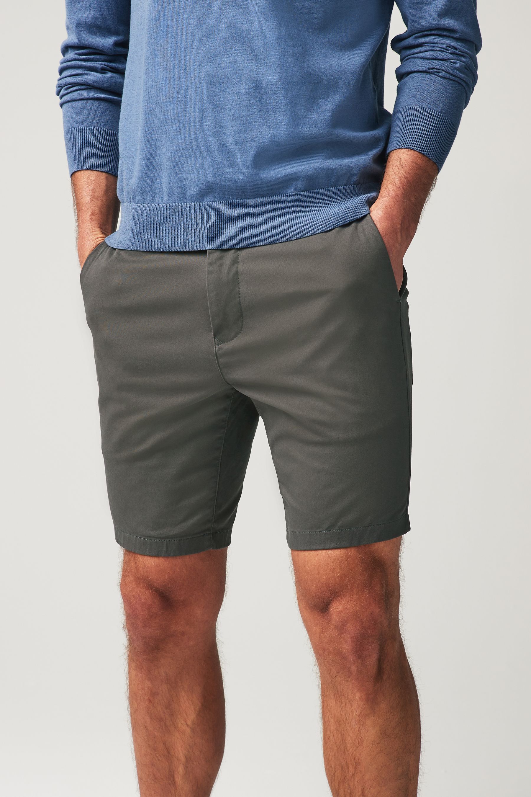 Next grey chino shorts sale