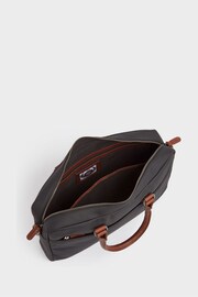 OSPREY LONDON Waxed Canvas & Glazed Calf Leather Grantham Laptop Bag - Image 4 of 7
