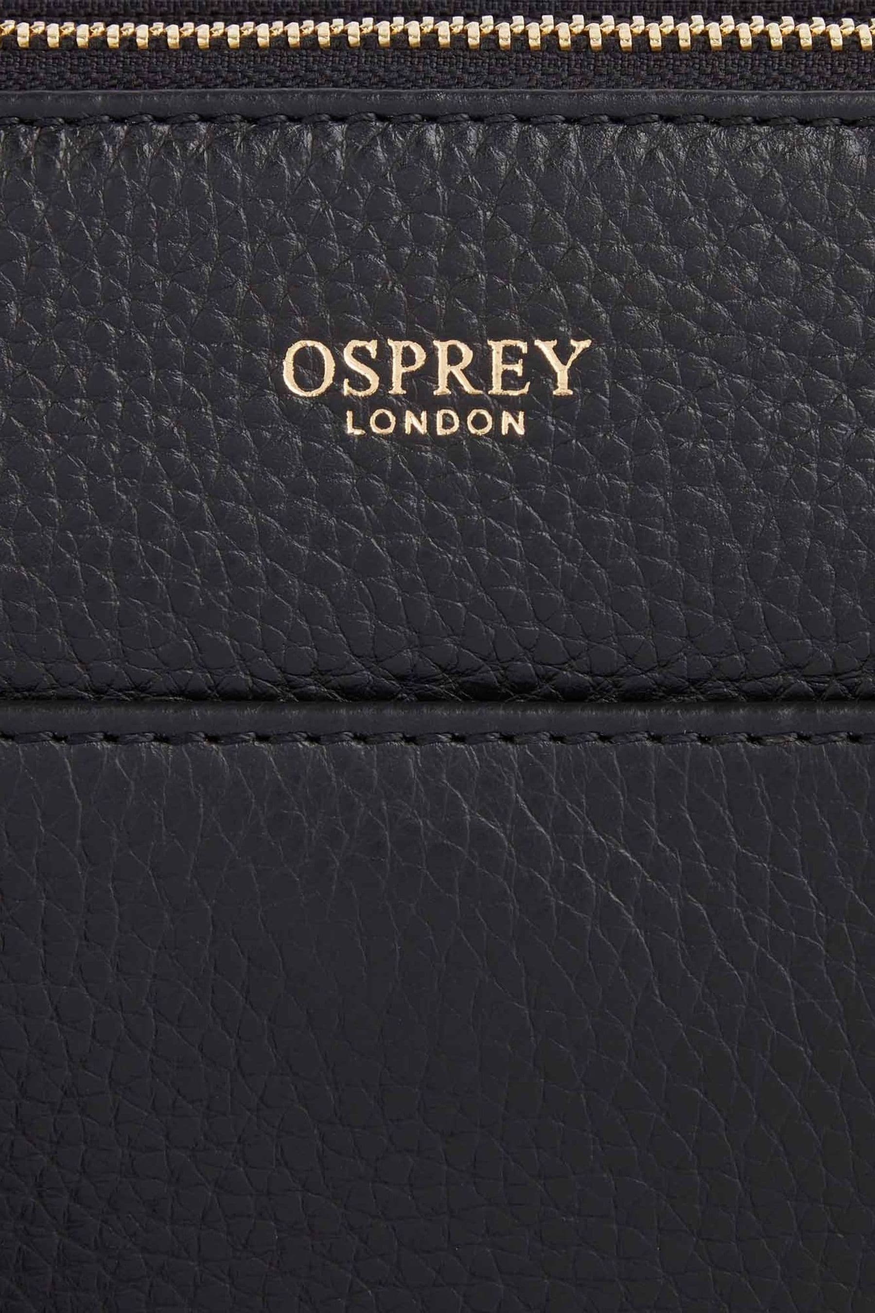 Osprey black leather handbag outlet
