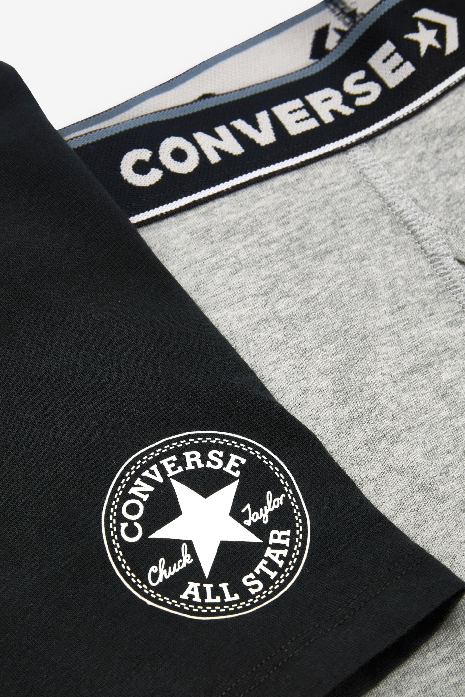 Converse Black Boxers 2 Pack - Image 6 of 7
