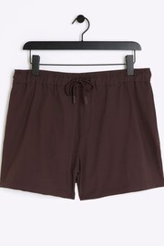 River Island Brown Elasticated Seersucker Swim Shorts - Image 11 of 11