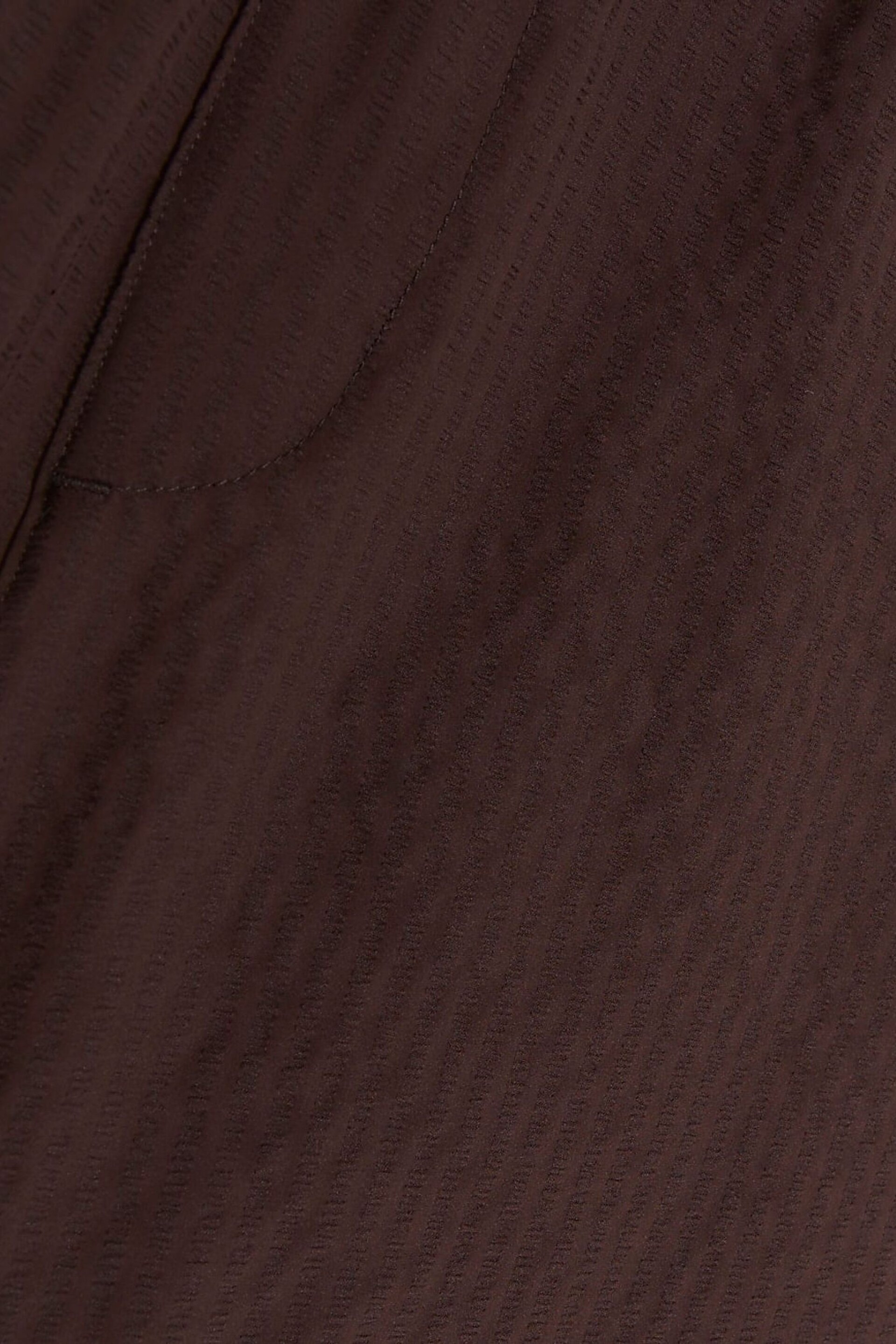 River Island Brown Elasticated Seersucker Swim Shorts - Image 6 of 11