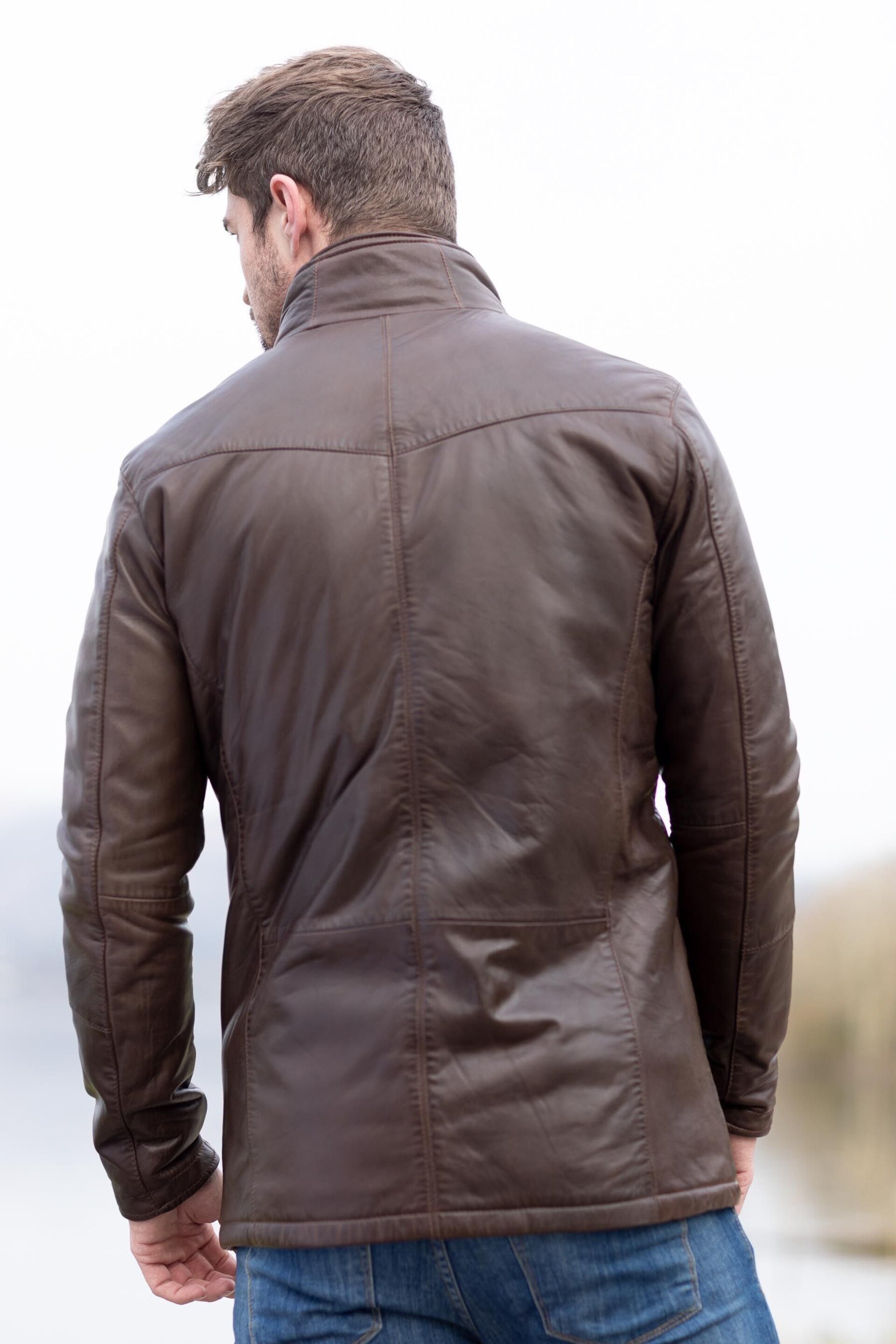 Lakeland Leather Brown Garsdale Leather Coat - Image 2 of 5