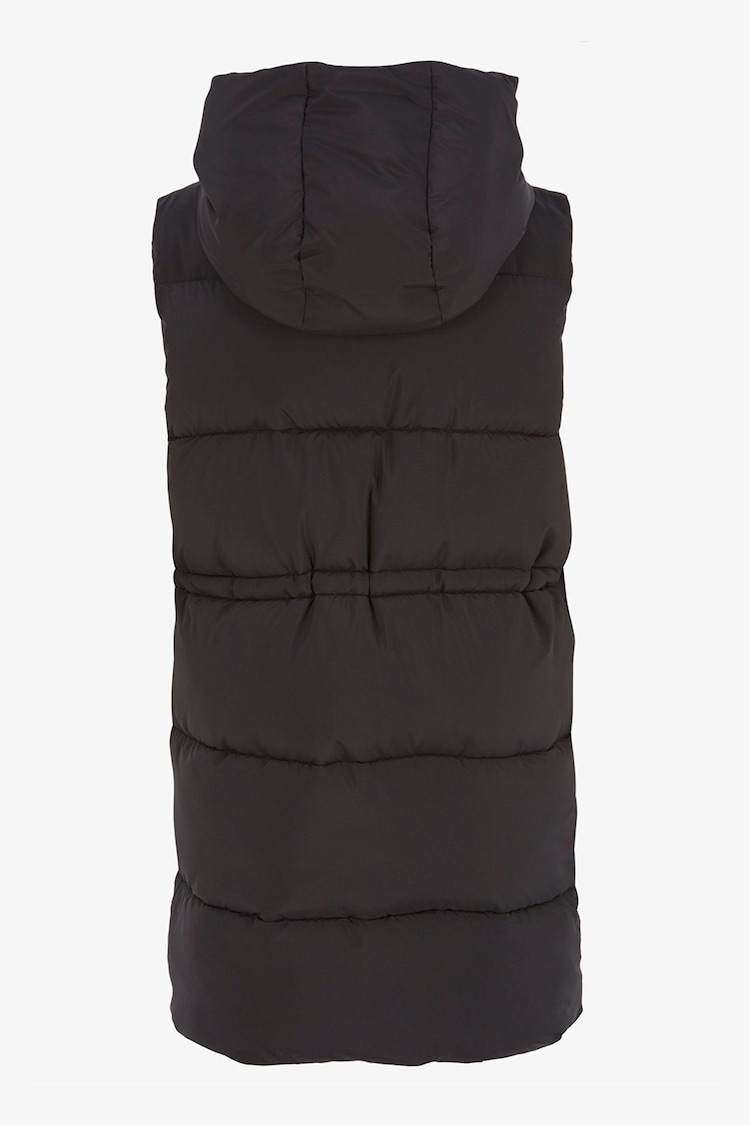 Mint Velvet Black Padded Longline Gilet - Image 6 of 6