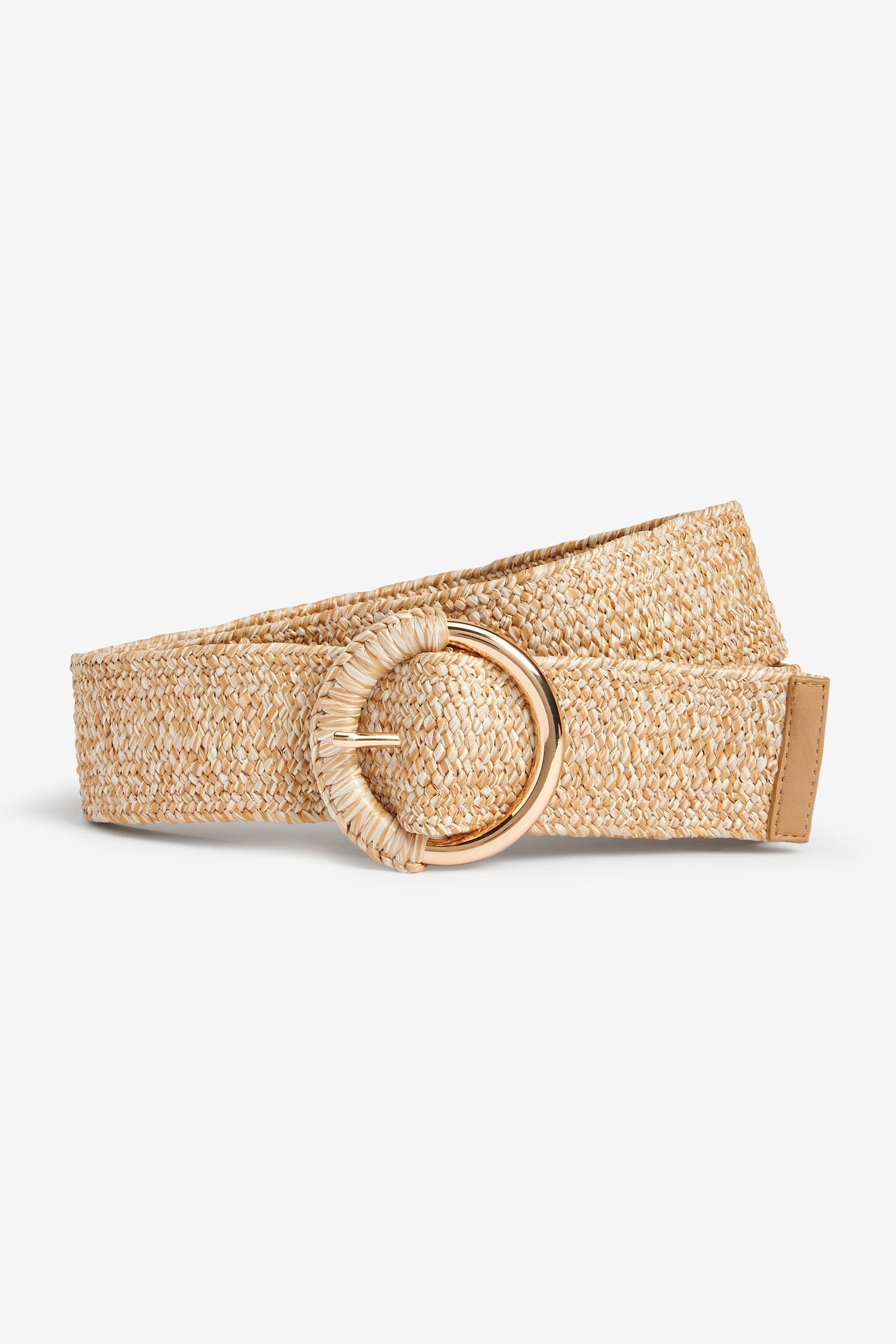 Buy Natural Raffia Wide Belt from the Next UK online shop
