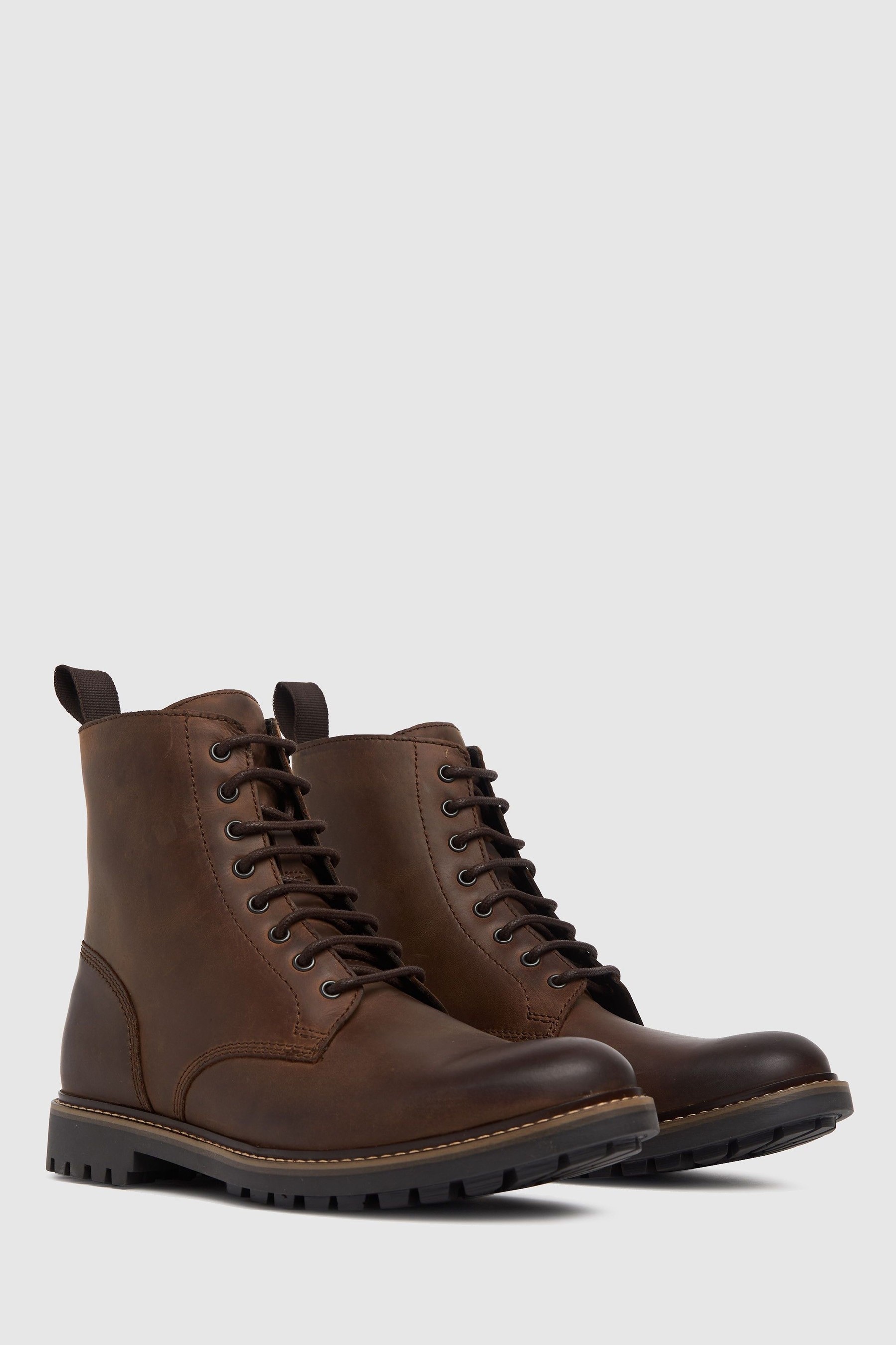 Buy Schuh Brown Carter Lace Up Boots from Next Luxembourg