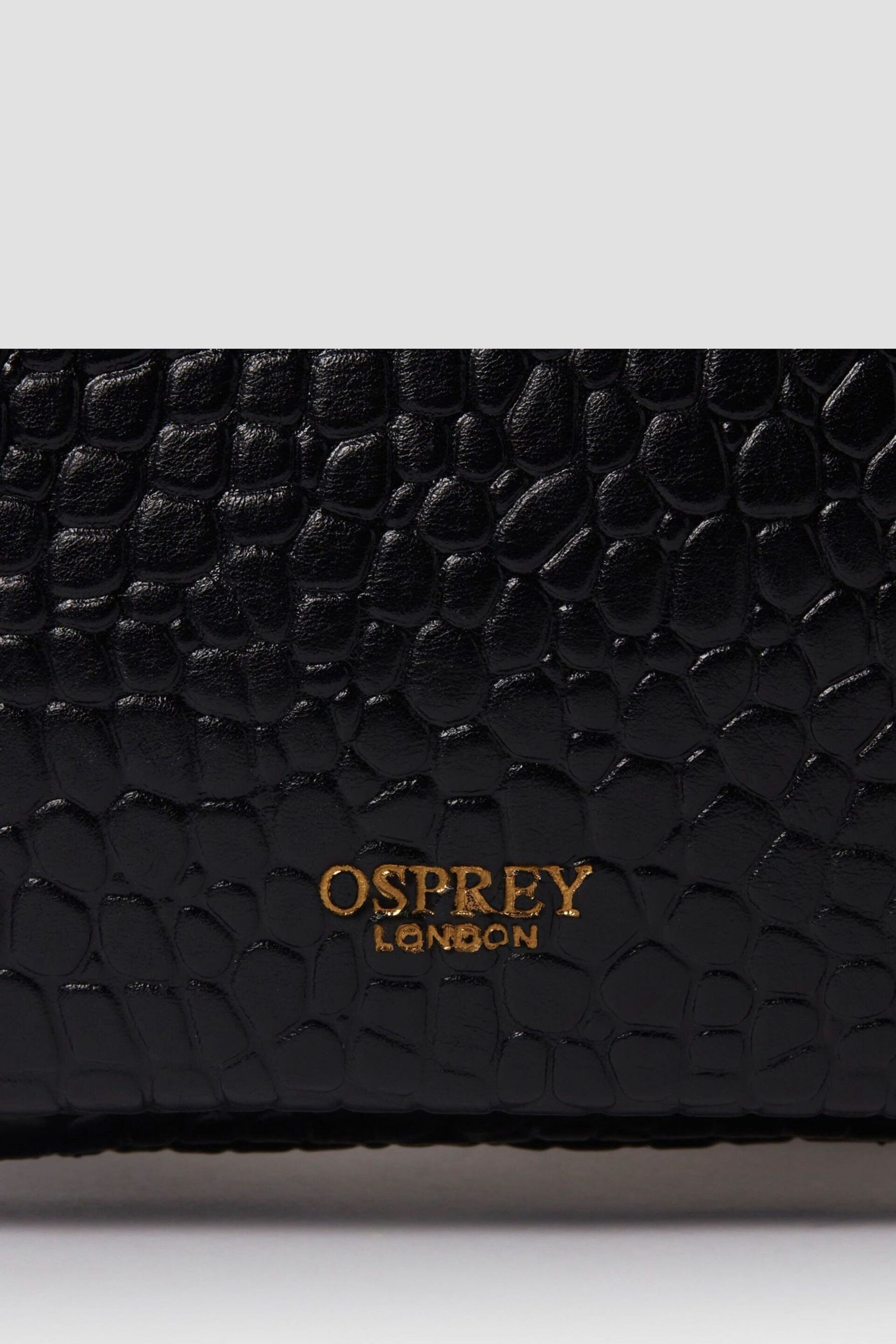 Osprey London  The Ruby Leather Cross-Body Cognac Clutch - Image 4 of 5