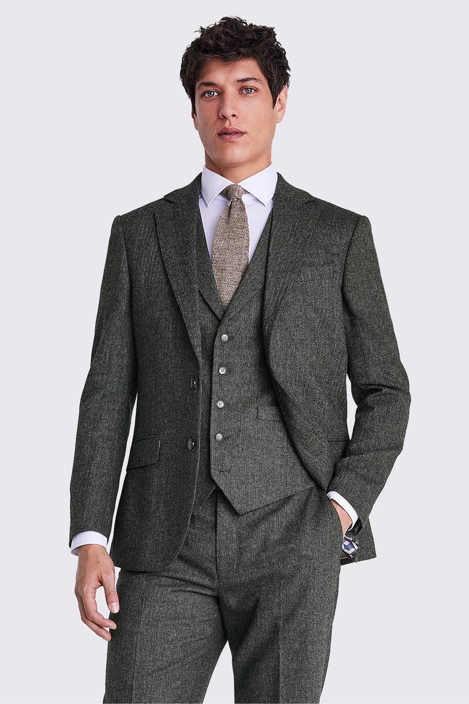 Herringbone suit jacket online