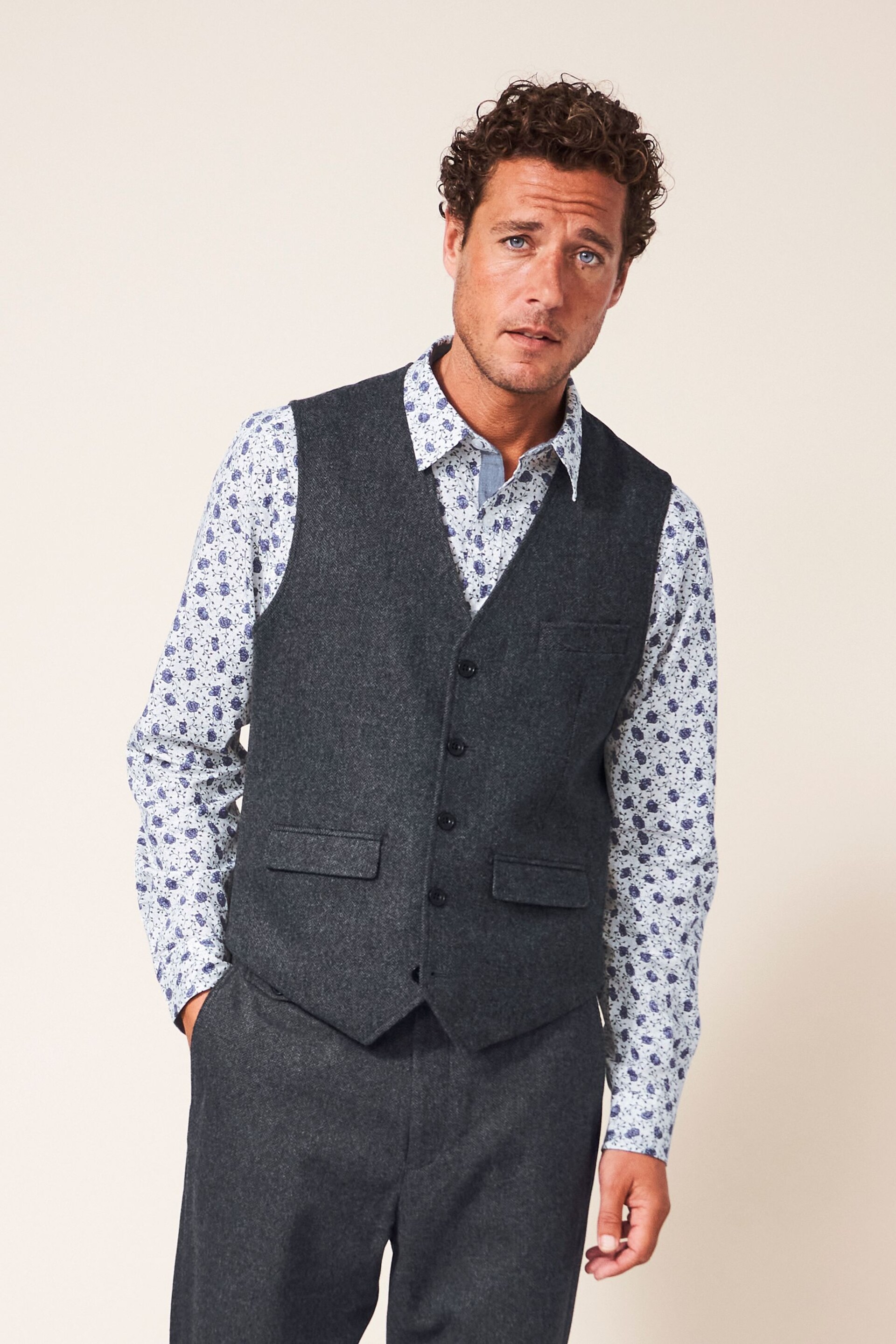 White Stuff Grey Heath Waistcoat - Image 1 of 4