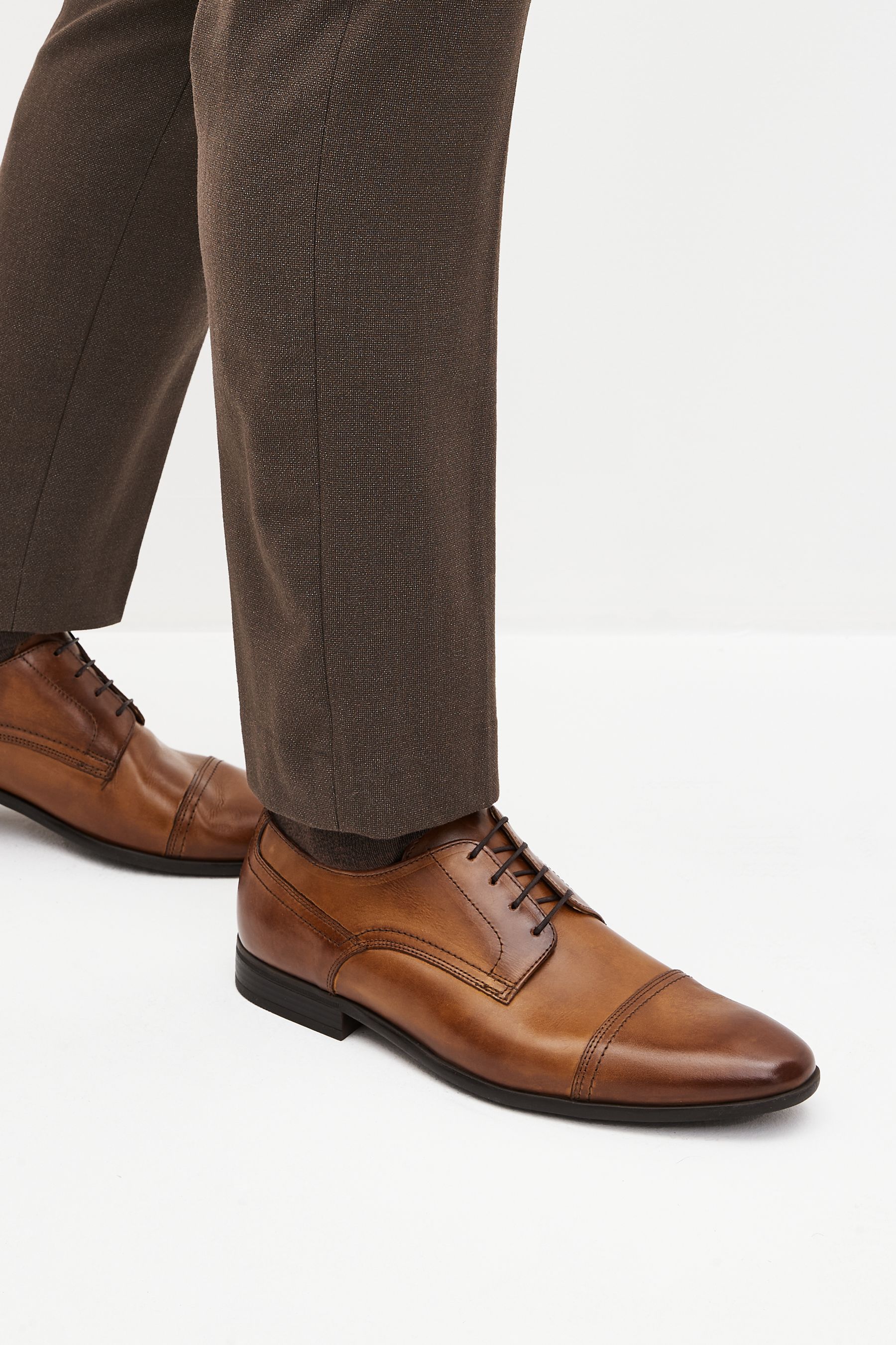 Next tan derby shoes sales