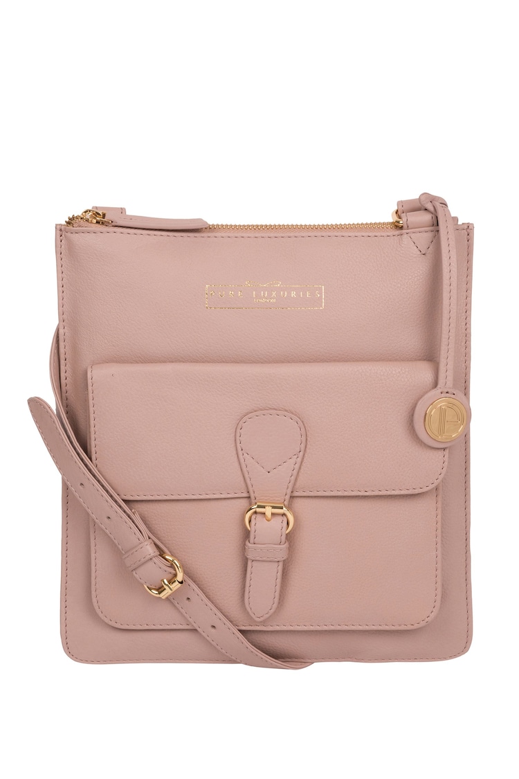 Pure Luxuries London Kenley Leather Cross-Body Bag - Image 1 of 7