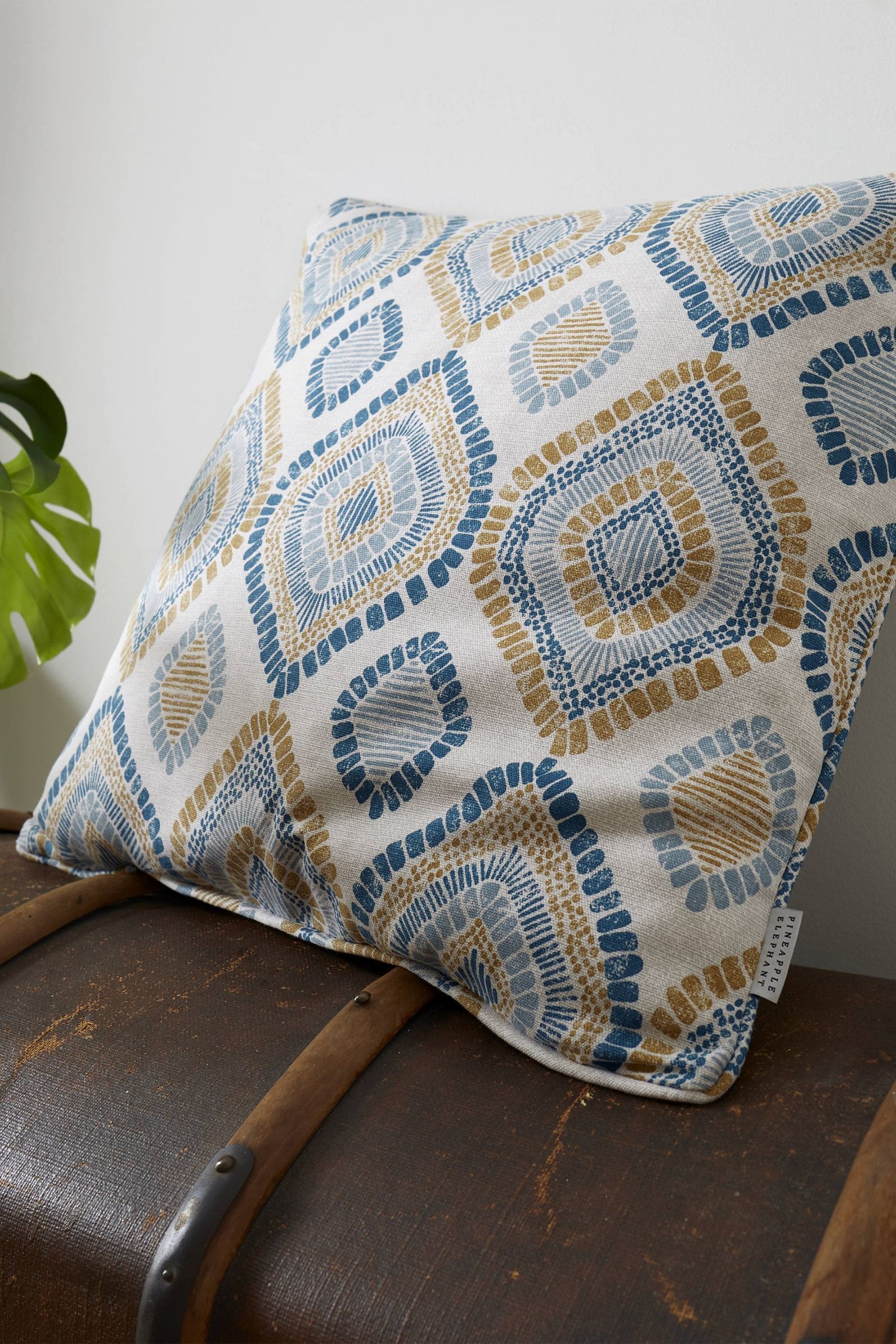 Buy Pineapple Elephant Teal Blue 100 Cotton Ziri Cushion from the Next UK online shop