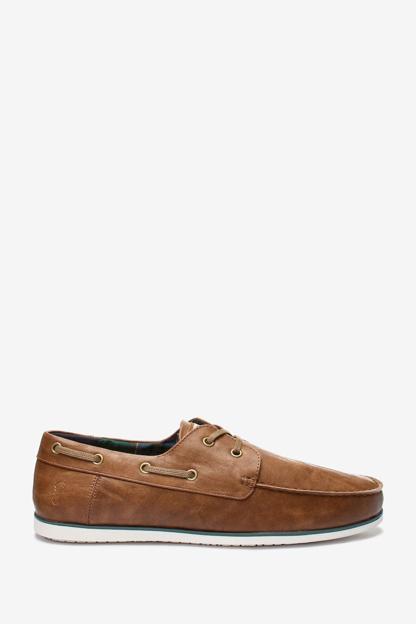 Tan Brown Boat Shoes - Image 3 of 7