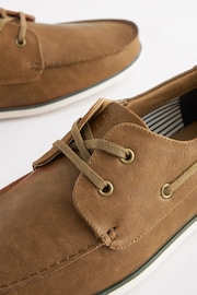 Tan Brown Boat Shoes - Image 5 of 7