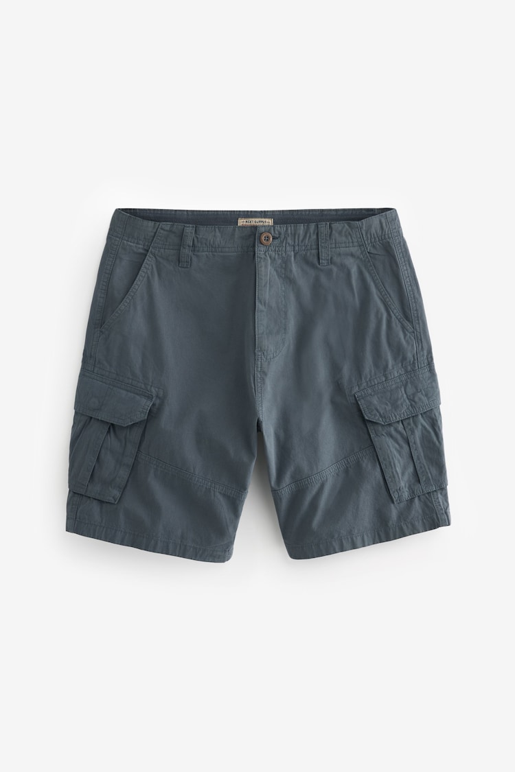 Blue Cotton Cargo Shorts - Image 5 of 8