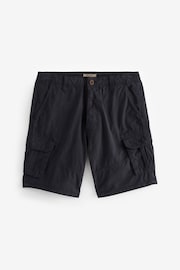 Navy Blue Cotton Cargo Shorts - Image 5 of 7