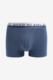 River Island Blue White Split Trunks 4 Pack - Image 2 of 8