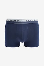 River Island Blue White Split Trunks 4 Pack - Image 3 of 8