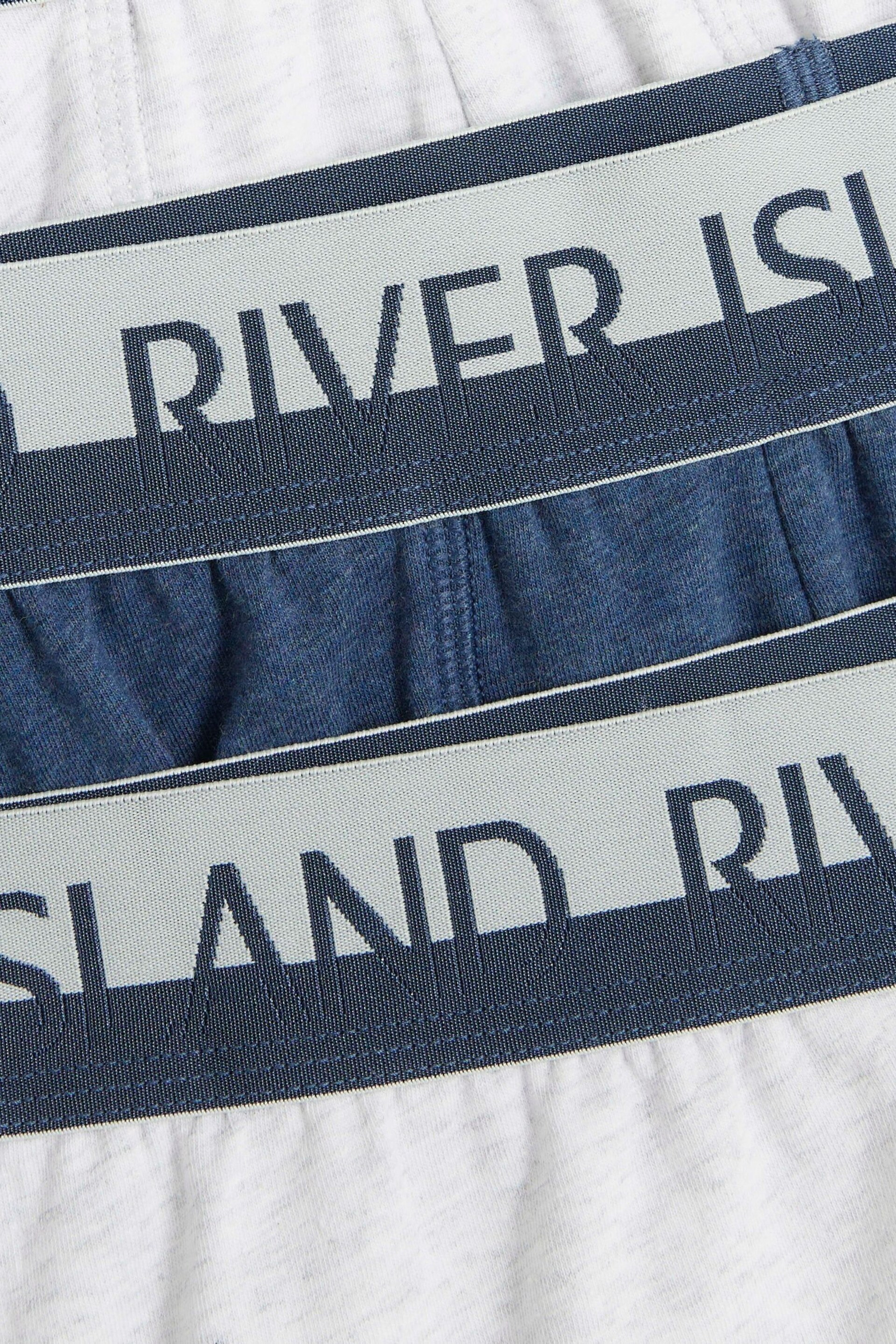 River Island Blue White Split Trunks 4 Pack - Image 4 of 8