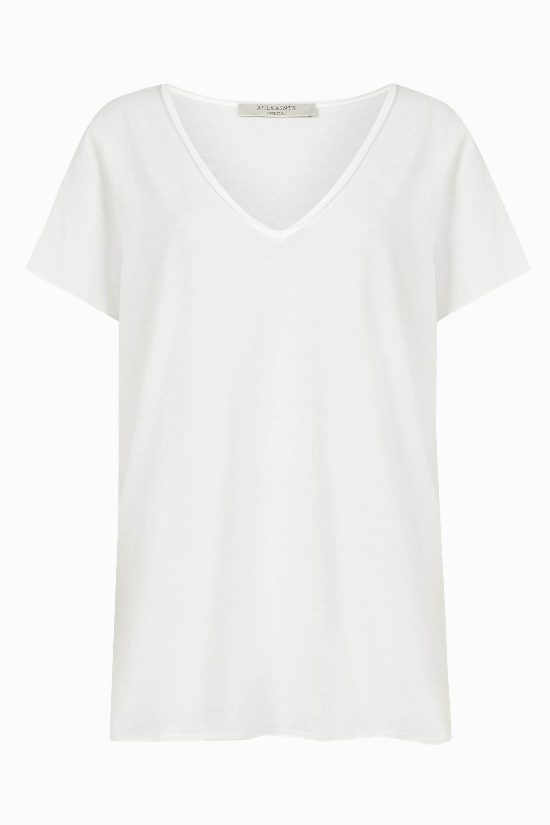 AllSaints White Emelyn Tonic T-Shirt - Image 7 of 8